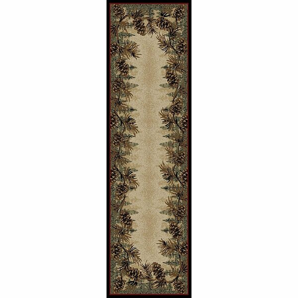 Sleep Ez 2 ft. 3 in. x 7 ft. 7 in. American Destination Mount Le Conte Area Rug, Multi Color SL1841149